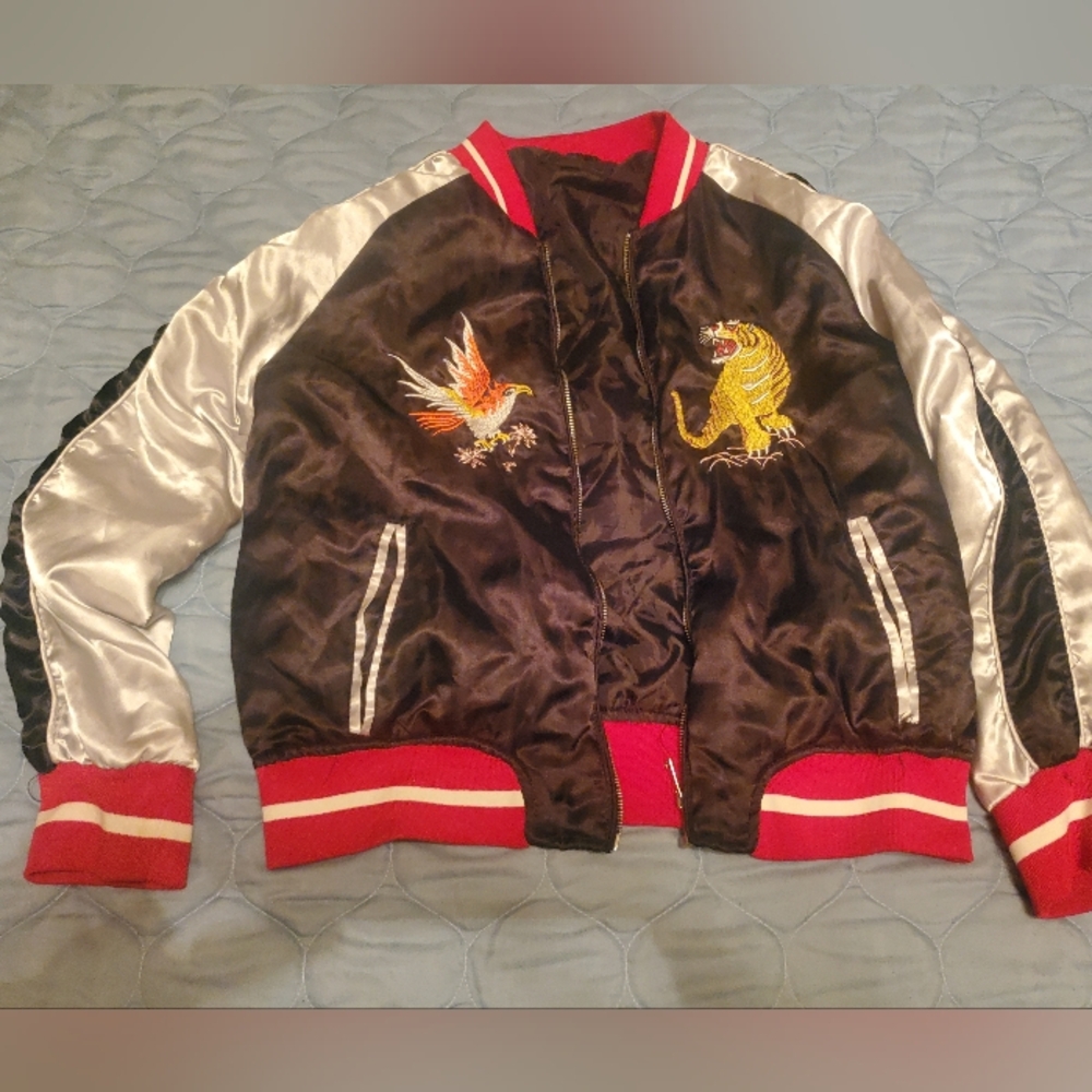 Miss London Black and Silver Kids Jacket